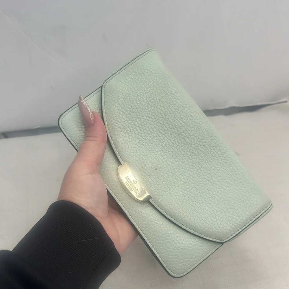 Kate Spade New York Callie Wallet WLRU2605 Mulberry Street Mint Splash